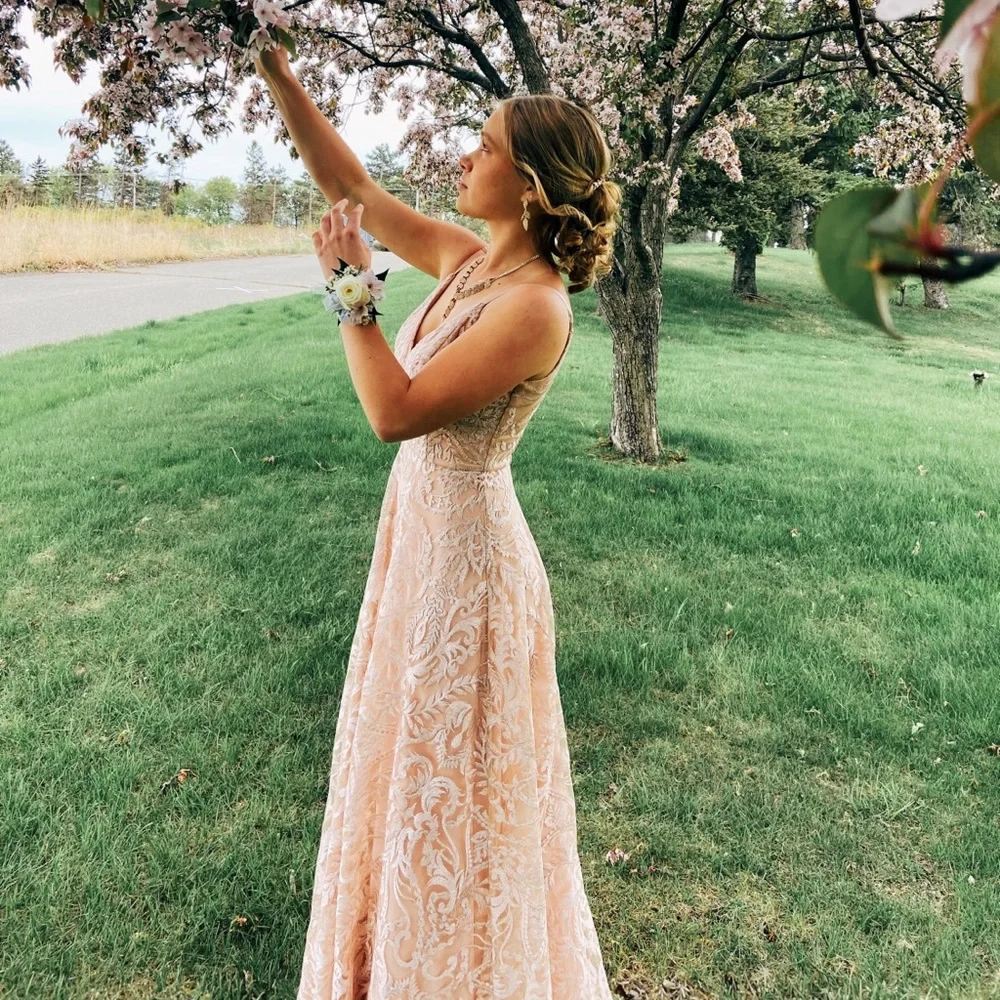 Light pink prom dress - Picture 1 of 3